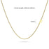 Bold Alphabet Letter Initial Charm Necklace in Gold Tone